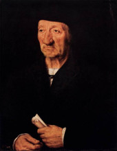 Картина "portrait of an old man" художника "гольбейн младший ганс"