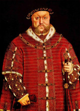 Картина "portrait of henry viii" художника "гольбейн младший ганс"