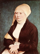 Картина "presumed portrait of the artist0s wife" художника "гольбейн младший ганс"