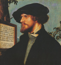 Копия картины "portrait of bonifacius amerbach" художника "гольбейн младший ганс"