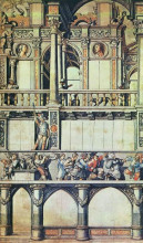 Картина "design for the facade decoration of the dance house in basel" художника "гольбейн младший ганс"