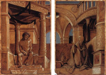 Картина "diptych with christ and the mater dolorosa" художника "гольбейн младший ганс"