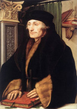 Картина "portrait of erasmus of rotterdam" художника "гольбейн младший ганс"