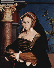 Картина "portrait of mary wotton, lady guildenford" художника "гольбейн младший ганс"