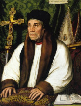 Копия картины "portrait of william warham, archbishop of canberbury" художника "гольбейн младший ганс"