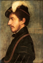 Репродукция картины "portrait of sir nicholas poyntz" художника "гольбейн младший ганс"