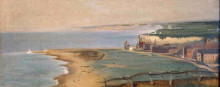 Копия картины "dieppe beach view from the cliff west" художника "гонсалес ева"