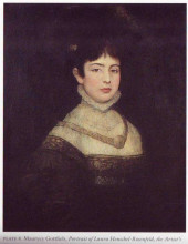 Репродукция картины "portrait of laura henschel-rosenfeld" художника "готтлиб мауриций"
