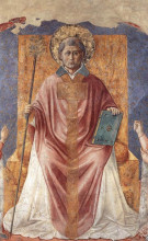 Копия картины "st. fortunatus enthroned" художника "гоццоли беноццо"