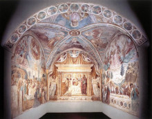 Картина "overall view of the tabernacle of the madonna delle tosse" художника "гоццоли беноццо"
