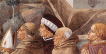 Копия картины "preaching to the birds and blessing montefalco (detail)" художника "гоццоли беноццо"