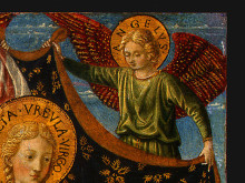 Копия картины "saint ursula with angels and donor (detail)" художника "гоццоли беноццо"