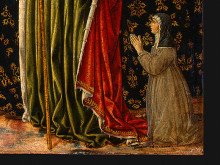 Копия картины "saint ursula with angels and donor (detail)" художника "гоццоли беноццо"