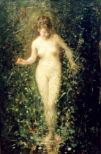 Копия картины "entering the bath" художника "григореску николае"