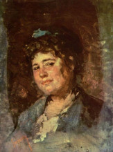 Репродукция картины "portrait of alexandrina filionescu" художника "григореску николае"