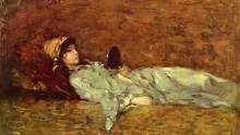 Копия картины "girl in the mirror" художника "григореску николае"