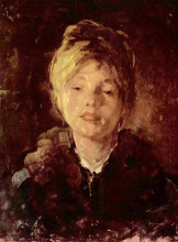 Картина "portrait of a girl" художника "григореску николае"