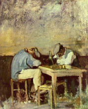 Картина "two drunks" художника "григореску николае"