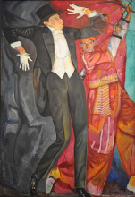 Репродукция картины "portrait of vsevolod meyerhold" художника "григорьев борис"
