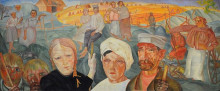Копия картины "the people&#39;s land" художника "григорьев борис"