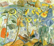 Картина "sunflowers" художника "григорьев борис"