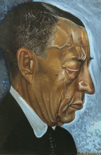 Картина "portrait of sergei rachmaninoff" художника "григорьев борис"