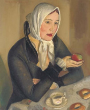 Картина "woman with apple" художника "григорьев борис"