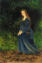 Репродукция картины "portrait of the artist&#39;s wife, theodosia, as ophelia" художника "гримшоу джон эткинсон"