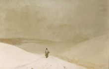 Картина "snow and mist" художника "гримшоу джон эткинсон"