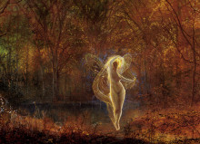 Репродукция картины "dame autumn has a mournful face" художника "гримшоу джон эткинсон"