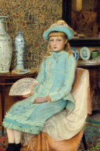 Репродукция картины "blue belle" художника "гримшоу джон эткинсон"
