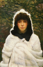 Копия картины "snowbound" художника "гримшоу джон эткинсон"
