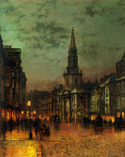 Копия картины "blackman street, london" художника "гримшоу джон эткинсон"
