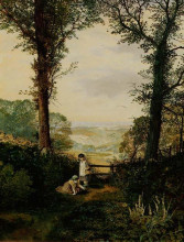 Репродукция картины "a burnsall valley" художника "гримшоу джон эткинсон"
