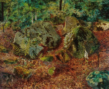Копия картины "a mossy glen" художника "гримшоу джон эткинсон"