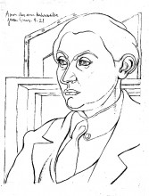 Репродукция картины "portrait daniel henry kahnweiler" художника "грис хуан"