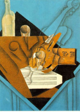 Репродукция картины "musician&#39;s table" художника "грис хуан"
