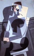 Репродукция картины "portrait of madame josette gris" художника "грис хуан"