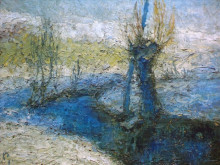 Копия картины "willows along the stream" художника "грохар иван"