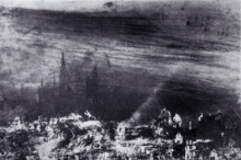 Репродукция картины "the dead city" художника "гюго виктор"
