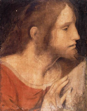 Репродукция картины "head of st. james the less" художника "да винчи леонардо"