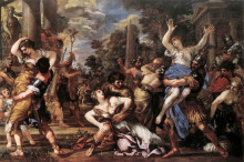 Картина "the rape of the sabine women" художника "да кортона пьетро"