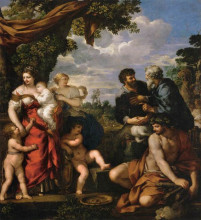 Копия картины "the alliance of jacob and laban" художника "да кортона пьетро"