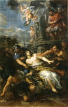 Копия картины "martyrdom of saint lawrence" художника "да кортона пьетро"