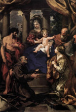 Репродукция картины "virgin and child with saints" художника "да кортона пьетро"