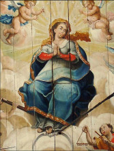 Картина "nossa senhora da porci&#250;ncula" художника "да коста атаиди мануэл"