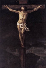 Картина "христос на кресте" художника "давид жак луи"