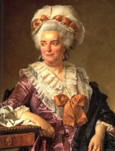 Копия картины "портрет мадам шарль-пьер пекуль, урожденной потен, тёщи художника" художника "давид жак луи"