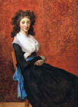 Копия картины "портрет мадам шарль-луи триден" художника "давид жак луи"