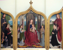 Репродукция картины "triptych of the sedano family" художника "давід герард"